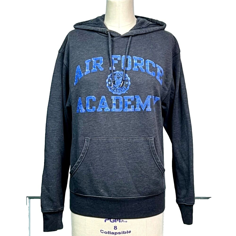JanSport Air Force Academy Sweatshirt Hoodie Fleece Pullover Gray Size S